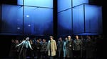 A spokeswoman for the Dusseldorf opera house said Tuesday that members of the audience booed and were shocked by Saturday's opening performance.